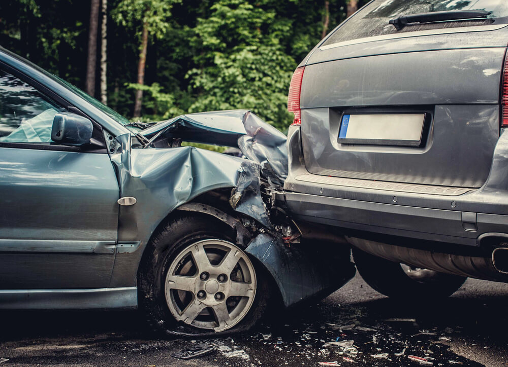 car accident close up